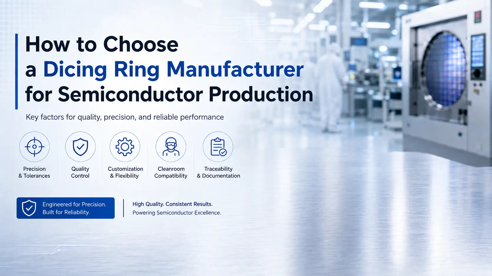 How to Choose a Dicing Ring Manufacturer for Semiconductor Production