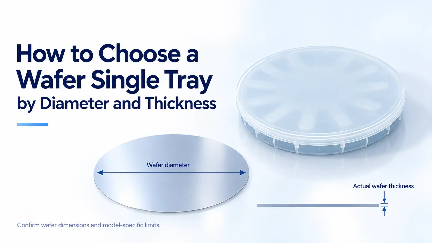 How to Choose a Wafer Single Tray by Diameter and Thickness
