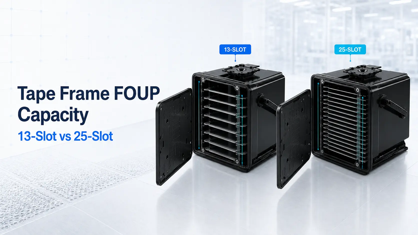 Tape Frame FOUP Capacity 13-Slot vs 25-Slot
