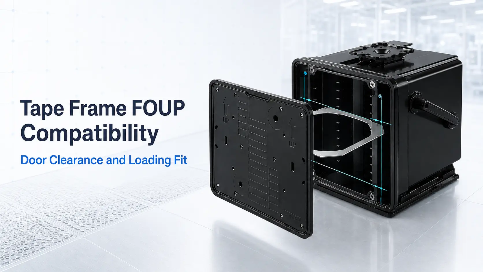 Tape Frame FOUP Compatibility and Door Clearance
