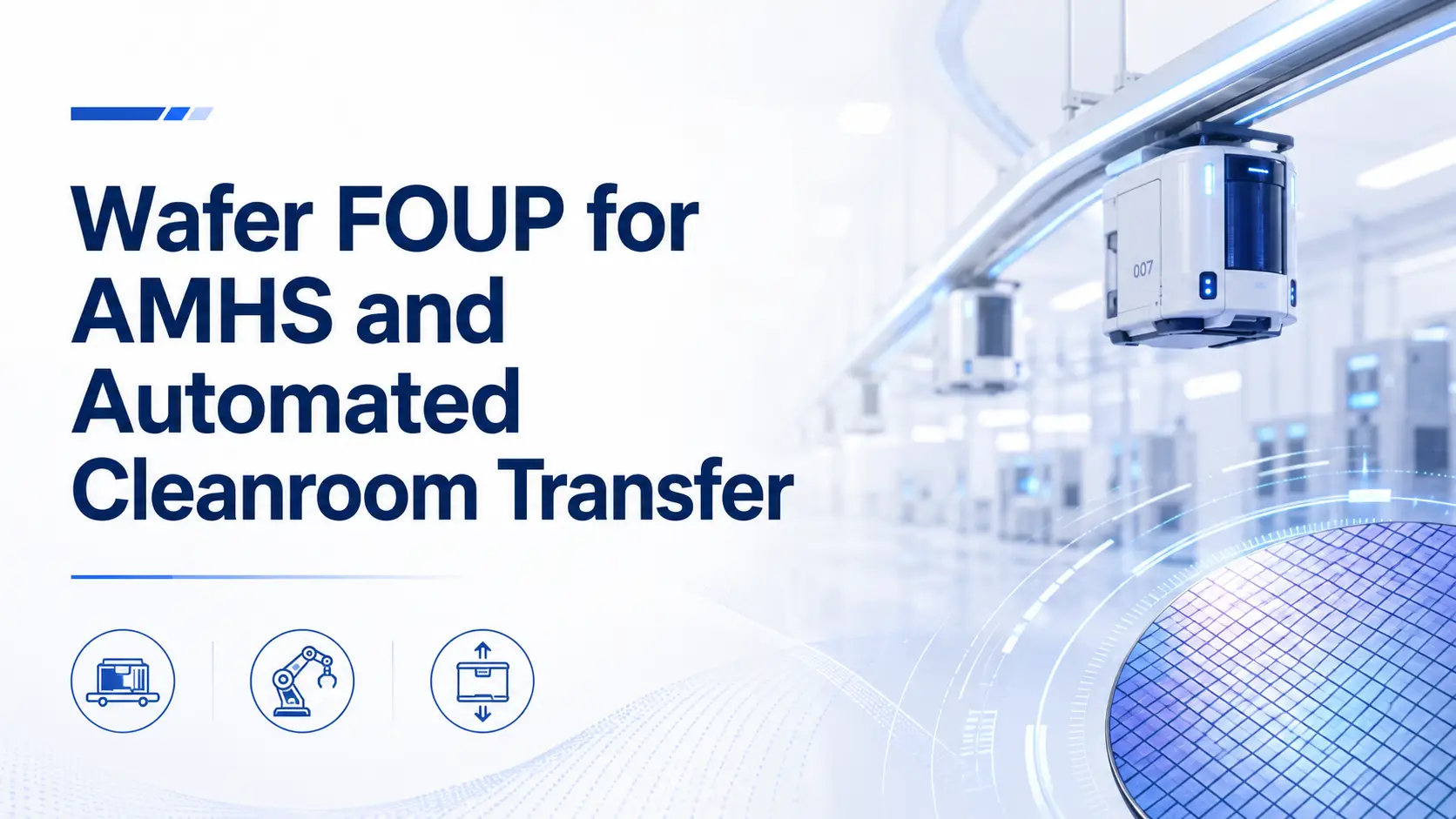 Wafer FOUP for AMHS and Automated Cleanroom Transfer