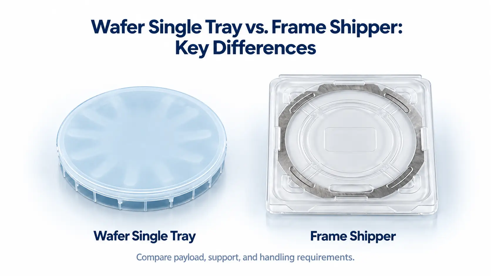 Wafer Single Tray vs. Frame Shipper Key Differences