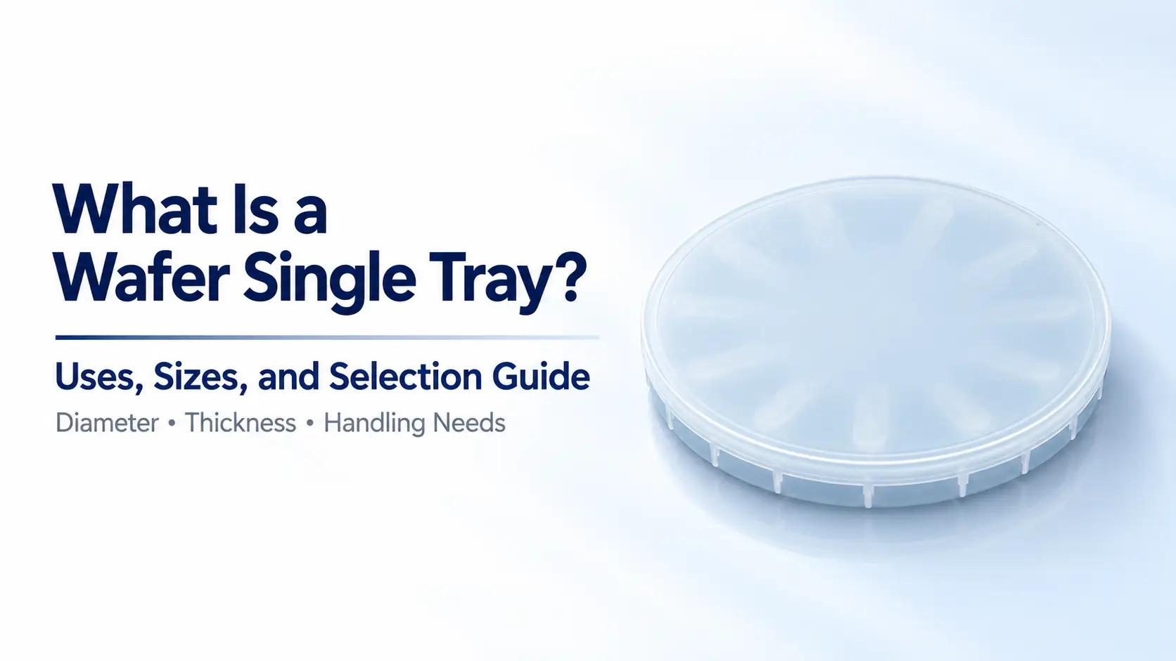 What Is a Wafer Single Tray Uses, Sizes, and Selection Guide
