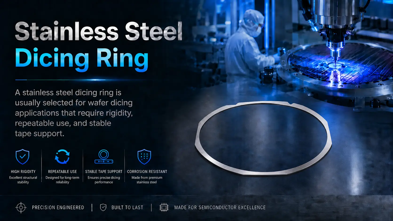 Dicing Ring vs Wafer Frame: Key Differences in Wafer Dicing